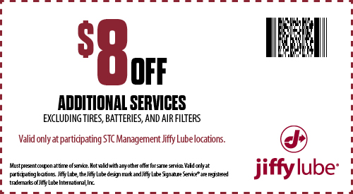 Jiffy Lube Oil Change Coupon